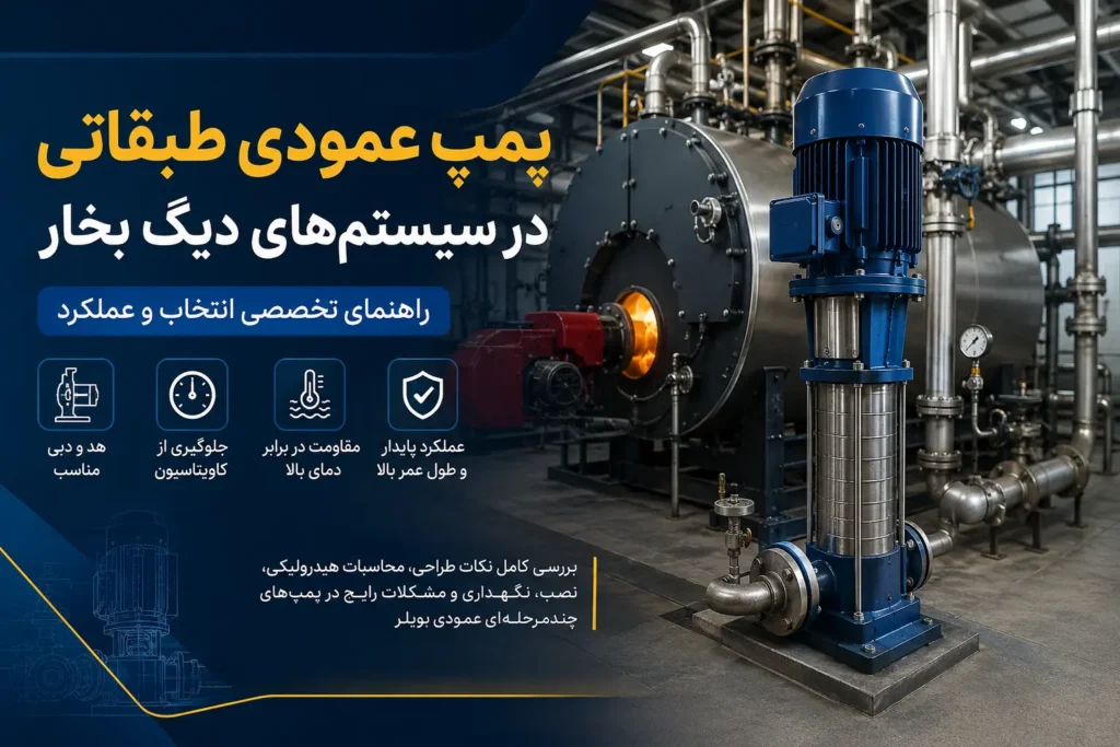 پمپ عمودی طبقاتی در سیستم های دیگ بخار