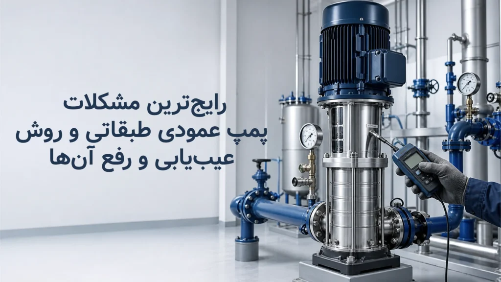 رایج‌ترین مشکلات پمپ عمودی طبقاتی و روش عیب‌یابی و رفع آن‌ها